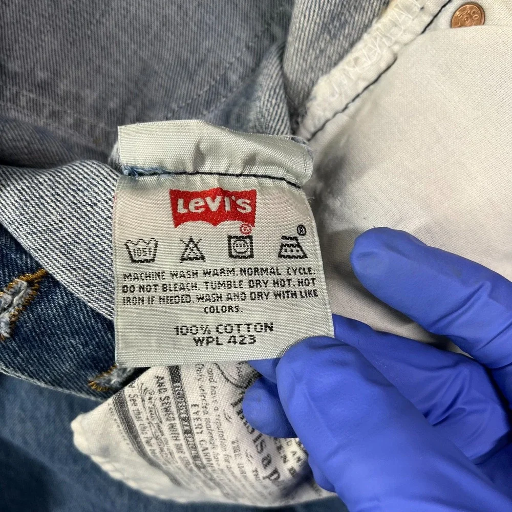 Vintage 2006 Levi's 501‎ Jeans Blue Denim Classic Straight Button Fly Y2K 38X31
